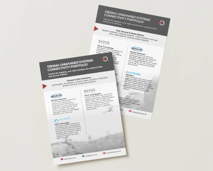 Les produktbladet om droneutstyr som PDF Åpne PDF: Produktblad om droneutstyr